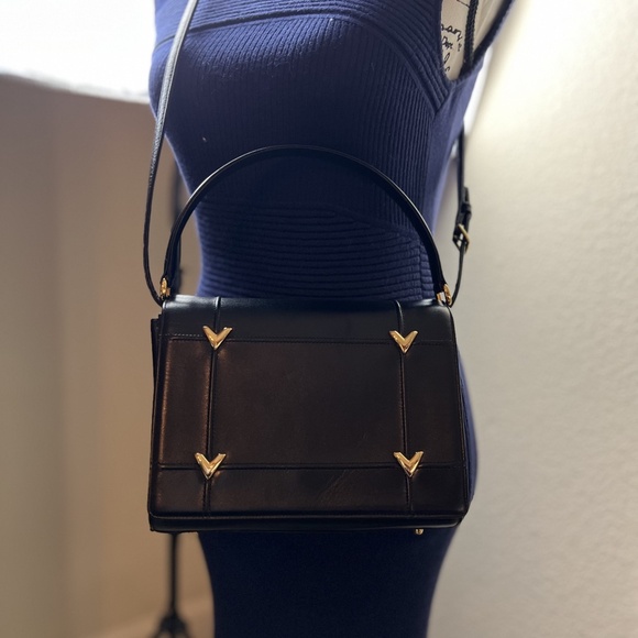 Valentino Top Handle Leather Handbag - Picture 8 of 9